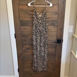 Cheetah Print Maxi Dress